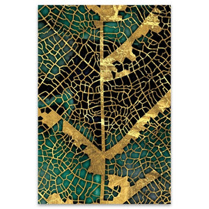 Leaf and Trunk Texture Abstract Wall Art