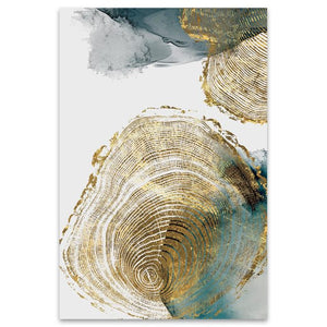 Leaf and Trunk Texture Abstract Wall Art