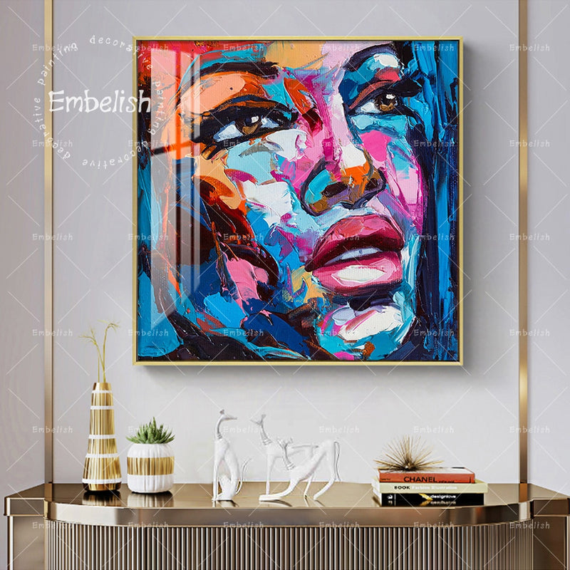 Embelish Large Size Fantasy Woman Face Wall Decor