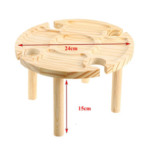 Portable Folding Bamboo Laptop Table