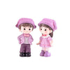 Mini Couple Figures Grandma Grandpa Sweety Lovers Couple Ornament For Fairy Garden Figurines Miniature Home Decoration