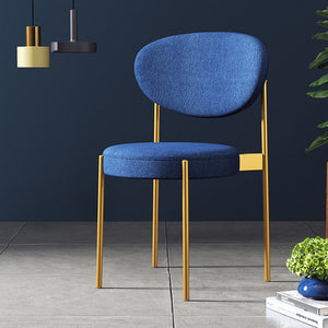 Nordic backrest dining chair creative restaurant suede casual modern minimalist coffee chair