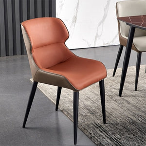 Modern Simple Dining Chairs Family Nordic Luxury Back Chair Italian Hotel Restaurant Creative Leather Chair Dining Table Chair