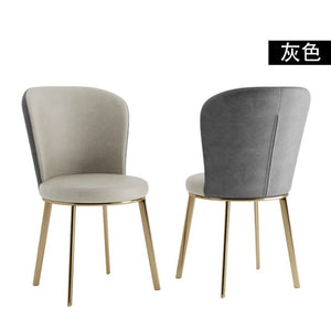 Nordic Leather Dining Chairs Home Furniuture Bedroom Kitchen Chair Simple Modern Restaurant Living Room Single Backrest Chair