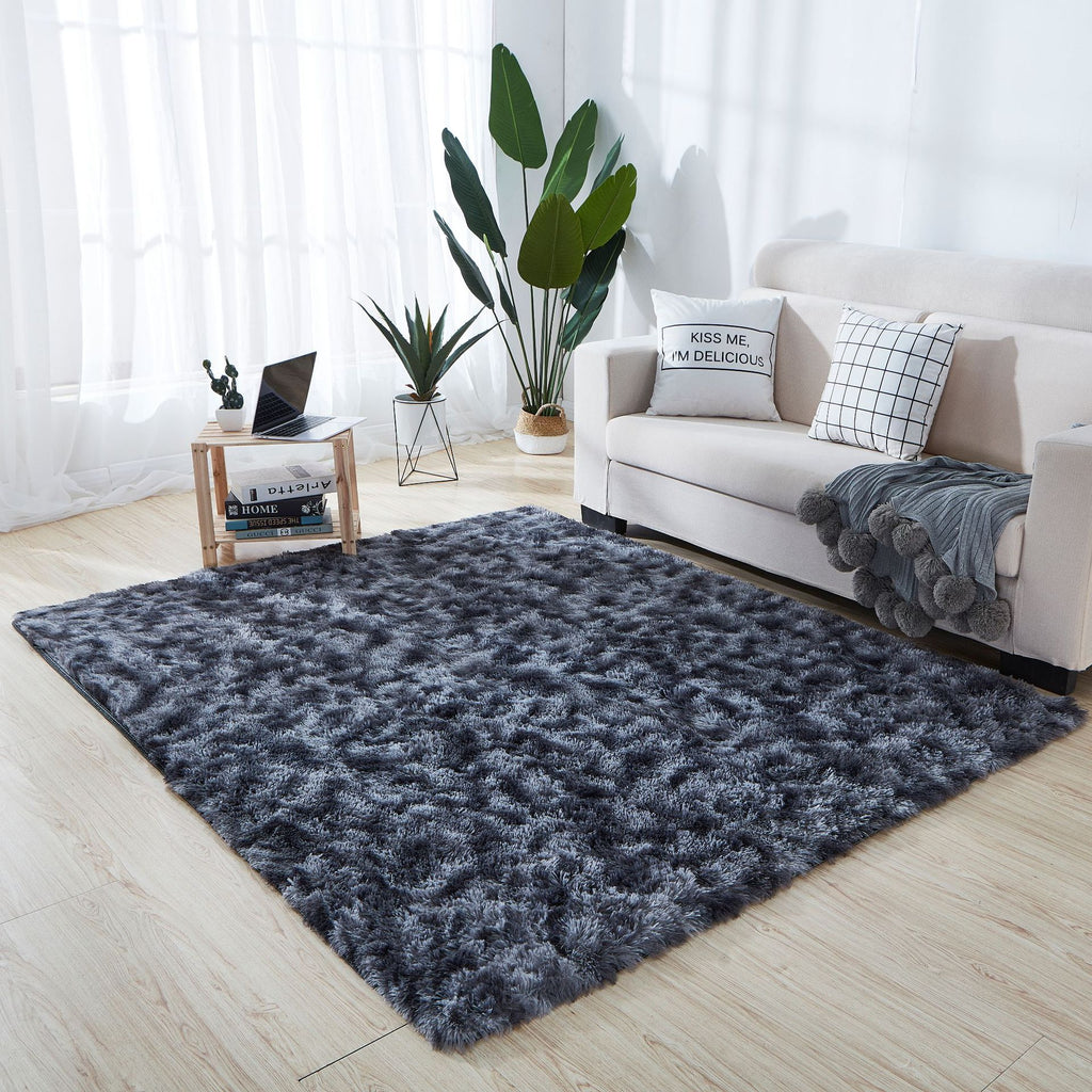 Silky Fluffy Carpet Modern Home Decor Long Plush Shaggy Rug Children's Play Mats Sofa Living Bedroom Bedside Mat Balcony Carpets