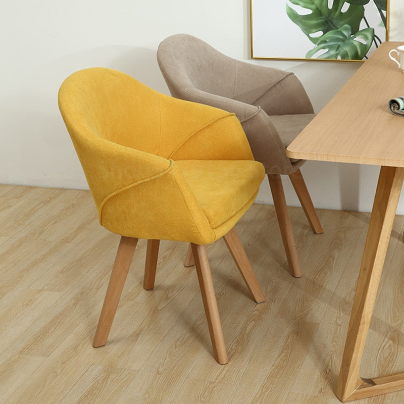 Nordic Living Room Chair Living Room Furniture Solid Wood Coffee Chair Sofa Hotel Chair Dining Chair Leisure Chair Makeup Chair