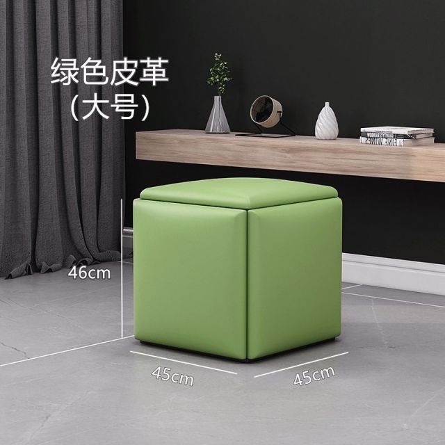 Furniture Rubik's Cube Combination Folding Stool Iron Five-in-One Sofa Stool Living Room Furniture Multifunctional Storage Chair