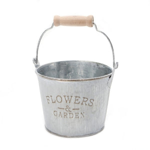 Vintage Galvanised Metal Pot