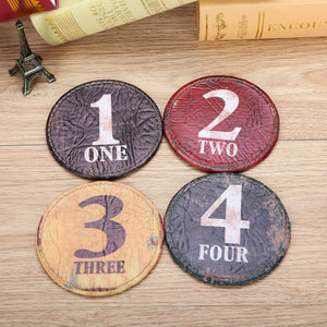 Set of 4 10x10cm Vintage Coaster